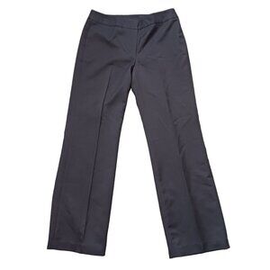 Nine West Suit‎ Pants Black Flat Front Dress Slacks Fully Lined Size 8